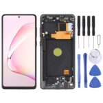 Pantalla Completa Original Super AMOLED para Samsung Galaxy Note 10 Lite con Marco (Negro)