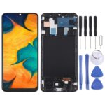 Pantalla Completa Original Super AMOLED para Samsung Galaxy A30 SM-A305 con Marco (Negro)