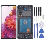 Pantalla Completa Original Super AMOLED para Samsung Galaxy S20 FE 4G SM-G780 con Marco (Azul)