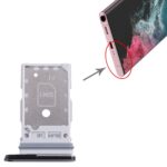 Bandeja de Tarjeta SIM para Samsung Galaxy S22 Ultra 5G SM-S908B (Negro Azabache) - Imagen 4