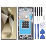 Pantalla Completa OLED para Samsung Galaxy S24 Ultra SM-S928B 6,78" con Marco (Gris)
