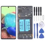 Pantalla Completa OLED para Samsung Galaxy A71 5G SM-A716B 6,43" con Marco (Negro)