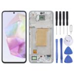 Pantalla Completa para Samsung Galaxy A35 SM-A356B con Marco (Azul Cielo)