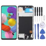 Pantalla Completa OLED 6,43 Pulgadas con Marco para Samsung Galaxy A51 4G SM-A515F (Negro)