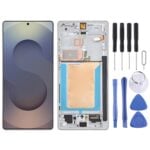 Pantalla Completa OLED para Samsung Galaxy S25 Ultra SM-S938B con Marco (Plateada)