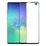 Lente de Cristal Exterior para Samsung Galaxy S10+ SM-G975F / DS Pantalla Frontal (Negro)
