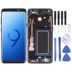 Pantalla Completa Original Super AMOLED para Samsung Galaxy S9 G960 con Marco (Negro)