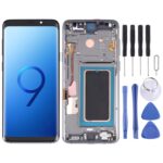 Pantalla Completa Original Super AMOLED para Samsung Galaxy S9 con Marco (Gris)