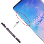 Juego de Teclas Laterales para Samsung Galaxy S10 / S10+ Botones de Encendido y Volumen (Negro)