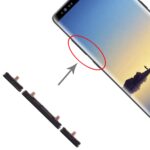 Juego de Teclas Laterales para Samsung Galaxy Note 8 Botones (Negro)