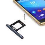 Bandeja Tarjeta Micro SD + Tapón Antipolvo para Sony Xperia XZ Premium (SIM Única) (Negro)