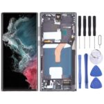 Pantalla Completa OLED para Samsung Galaxy S22 Ultra 5G SM-S908U con Marco (Negro)