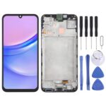 Pantalla Completa para Samsung Galaxy A15 4G SM-A155F con Marco (Negro)