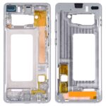 Placa de Bisel de Marco Medio con Teclas Laterales para Samsung Galaxy S10+ (Plata)