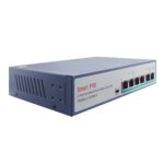 Switch Fast Ethernet Escam Poe 4 + 2 de 6 Puertos, Interruptor de Red Poe 4 Puertos 10/100M 120W, Transmisión 150M (Negro) - Imagen 2