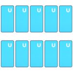 Adhesivo de Cubierta Carcasa Trasera para Asus Zenfone 3 ZE520KL (10 Unidades)