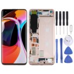 Pantalla Completa Original para Xiaomi Mi 10 5G Mi 10 Pro 5G M2001J2G M2001J2IS con Marco (Oro)