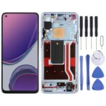 Pantalla Completa con Marco para OnePlus 8T (5G) Kb2001 Kb2000 Kb2003 (Azul)