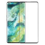 Lente de Vidrio Exterior Pantalla Frontal para Oppo Find X2 Pro / Find X2 (Negro)