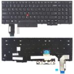 Teclado para Lenovo Thinkpad E580 E585 E590 E595 T590 P53S L580 L590 P52 P72 P53 P73 (Negro) Versión USA