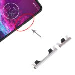 Botón de Encendido y Control de Volumen para Motorola Moto One Acción XT2013-1 XT2013-2 XT2013-4 (Plata) - Imagen 4