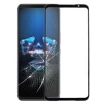 Cristal Exterior Pantalla Frontal para Asus Rog Phone 5 Zs673Ks I005Da (Negro)