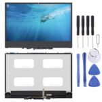 Pantalla Completa 1920 x 1080 FHD 30 Pines para Lenovo Yoga 720-13 720-13IKB 5D10K81089 con Marco (Negro)