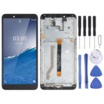 Pantalla Completa con Marco para Nokia C3 (Negro)