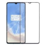 Pantalla Frontal Lente de Cristal Exterior para OnePlus 7T (Negro)