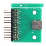 Tarjeta de Prueba USB 3.1 con Conector Hembra PCB 24P Doble Cara Positiva y Negativa