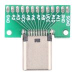 Tarjeta de Prueba Femenina USB 3.1 de Doble Cara Positiva y Negativa con PCB 24 Pin Soldado