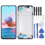 Pantalla Completa OLED con Marco para Xiaomi Redmi Note 10 4G, Note 10S 4G, Note 11 SE India y Poco M5S (Modelos M2101K7Ai, M2101K7Ag, M2101K7Bg, M2101K7Bi, M2101K7Bny)
