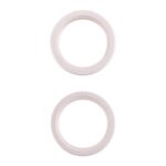 Protector de Cámara Trasera (2 piezas) para Apple iPhone 13 Lente de Vidrio y Metal (Blanco)