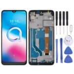 Pantalla Completa para Alcatel 3L 2020 OT5029 5029D 5029Y 5029U con Marco (Negro)