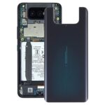Tapa Trasera de Batería de Vidrio para Asus Zenfone 7 Pro ZS671KS (Negro Gat)
