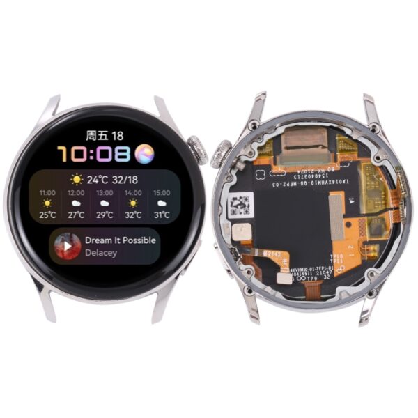 Pantalla Completa Original con Marco para Huawei Watch 3 (Plata)
