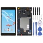 Pantalla Completa Original para Lenovo Tab 7 Essential Tb-7304X Tb-7304F Tb-7304I Tb-7304I con Marco (Negro)