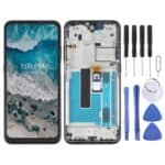 Pantalla Completa para Nokia X100 con Marco (Negro)