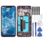Pantalla Completa para Nokia X7 / 8.1 / 7.1 Plus con Marco (Púrpura)