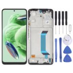 Pantalla Completa Original AMOLED para Xiaomi Redmi Note 12 China Note 12 5G Poco X5 con Marco (Negro)