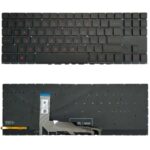 Teclado Portátil para HP Omen 15-Ek0019Nr 15-En0013Dx TPN-Q236 (Rojo)