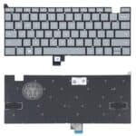Teclado para Microsoft Surface Laptop Go 1934 Versión USA sin Botón de Encendido (Gris)