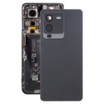 Tapa Trasera de Batería para Vivo S15 con Tapa de Lente de Cámara (Negro)