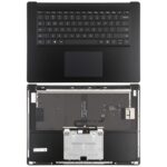 Teclado US con C Shell y Touch Board para Microsoft Surface Laptop 3 / 4 15 Pulgadas (Negro)