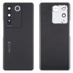 Tapa Trasera de Batería para Vivo V27 Pro con Cubierta de Lente de Cámara (Negro)