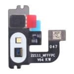 Sensor de huellas para móvil con componentes electrónicos y chip de seguridad.