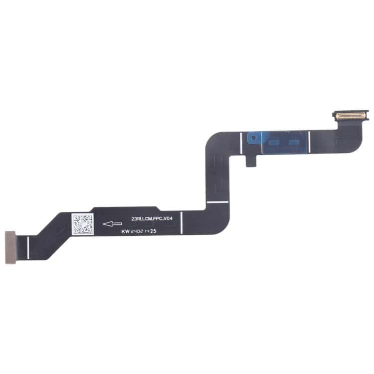 Cinta flexible para reparación de iPhone con conectores y componentes internos.