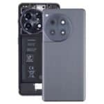Tapa Trasera de Batería de Vidrio Original con Lente de Cámara para OnePlus 12R Cph2609 Cph2585 (Negro)