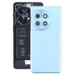 Tapa Trasera de Batería de Vidrio Original para OnePlus 12R Cph2609 Cph2585 con Lente de Cámara (Azul)