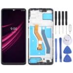 Pantalla Completa con Marco para T-Mobile Revvl V + 5G (Negro)